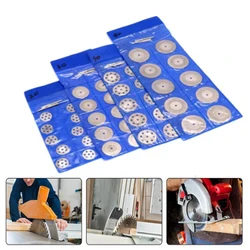 10X Mini Cutting Disc for Rotory Accessories Diamond Grinding Wheel Rotary Circular Saw Blade Abrasive Diamond Disc + 2 Spindle