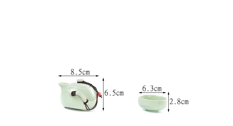 Чайный набор, портативный, для путешествий, 1 чайник, 2 чашки для чая, gaiwan, красивый, GongFu, чайник, керамический, портативный чайный набор, кофейная чашка, gaiwan