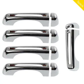 

10Pcs Door Handle Cover Exterior Silver For Jeep Wrangler 2018 JL Parts Car