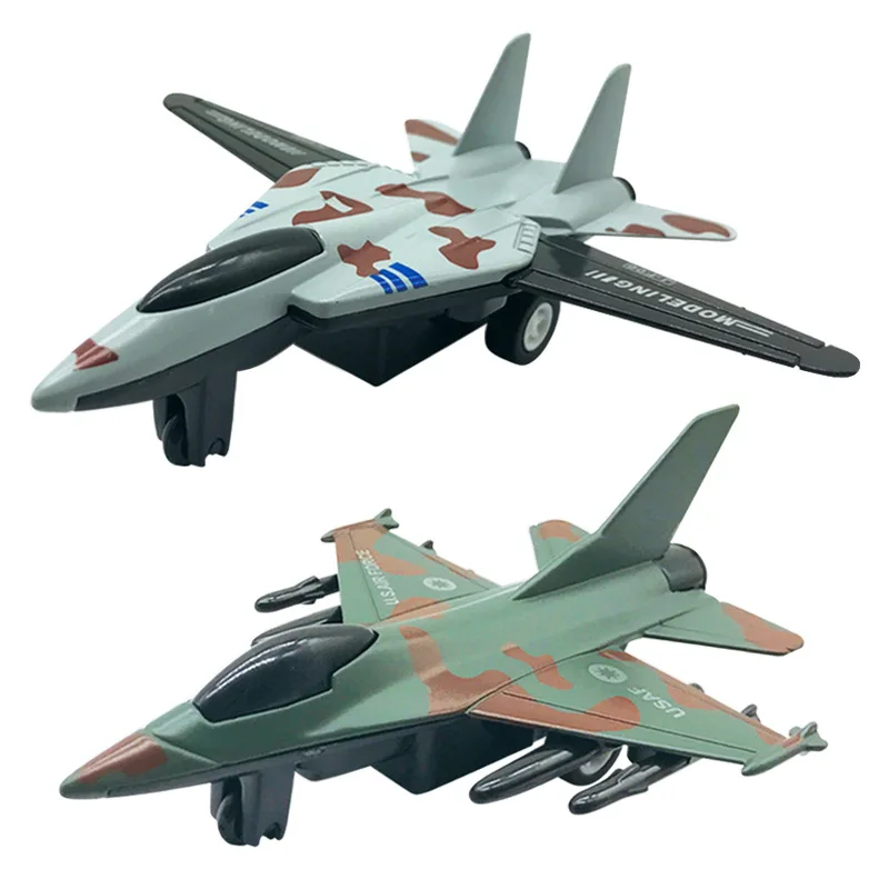Литые модели игрушки модель камуфляж сплав военный воин Истребитель модель самолета игрушечный набор Комбинации