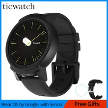 Оригинальные Ticwatch E Ice Смарт-часы Android Wear 2,0 MT2601 двухъядерный Bluetooth 4,1 wifi gps Smartwatch телефон монитор сердечного ритма