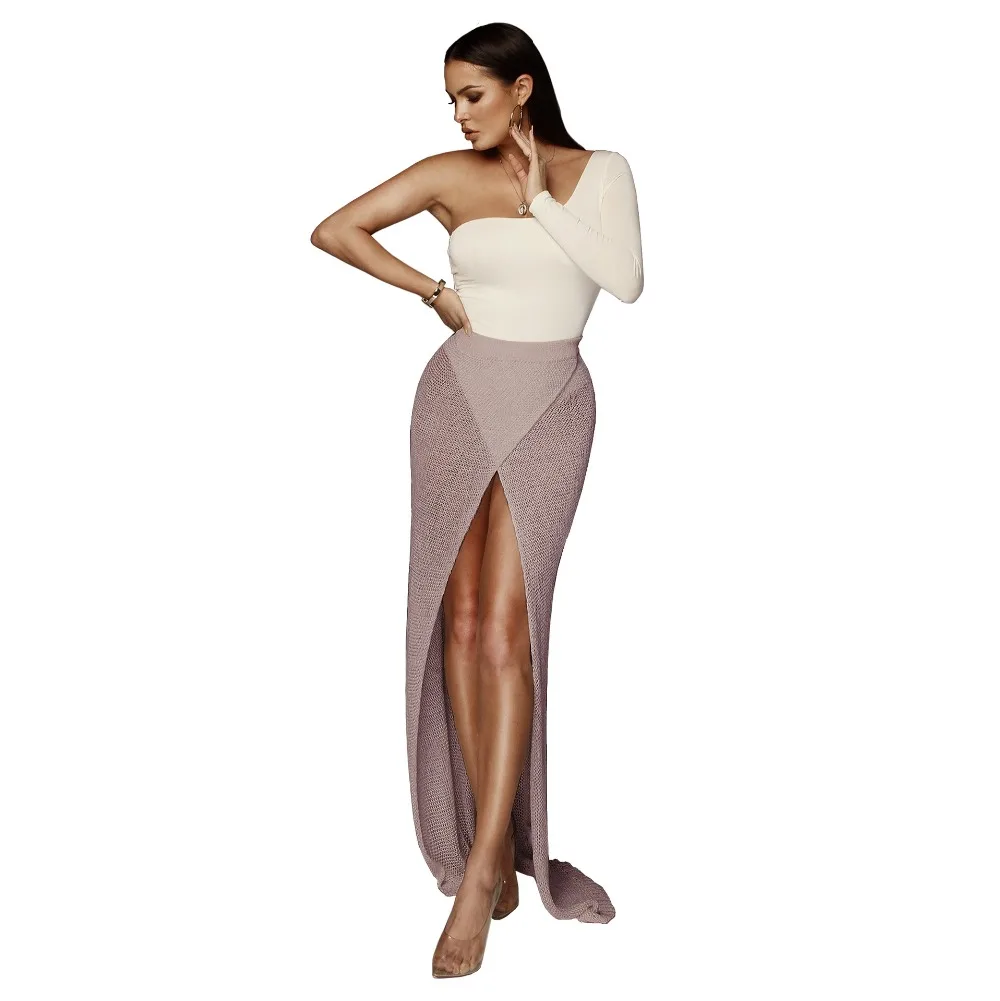 

Hot Style Slim Pencil Skirt Ladies High Waist Slim Skirts Womens Fashion Split Sexy Maxi Skirt MZ038
