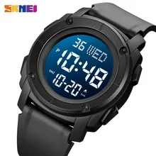 

SKMEI Fashion Men's Watches Casual LED Light Digital Male Wrist Watch Waterproof Chrono Calendar Sport Clock Relogio Masculino