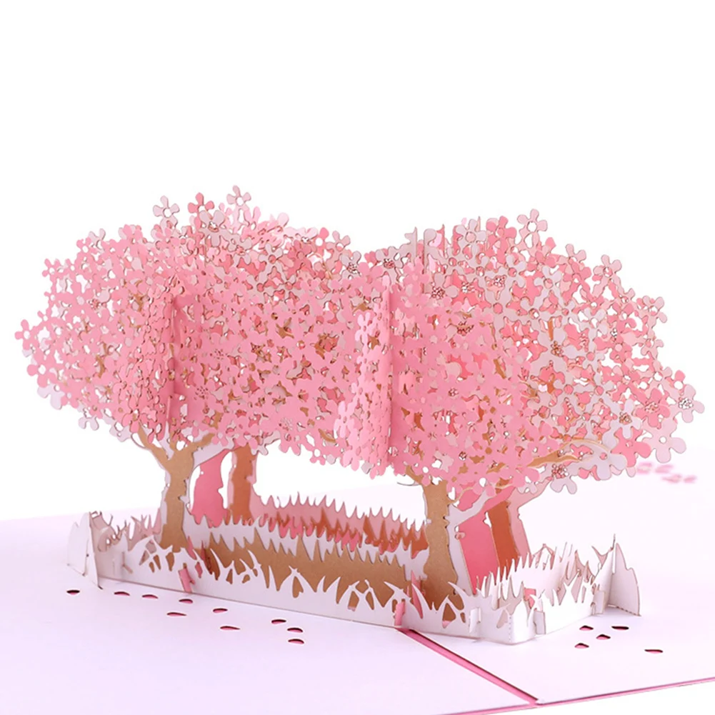 3D Popup День Святого Валентина бумага Семья Друзья Открытка Подарок Свадебное