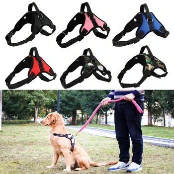 

Dog Leash Belt Harness Vest Soft Adjustable Harness Dog Walk Training Out Collar Hand Strap for Dog Belt Clothes Accessories