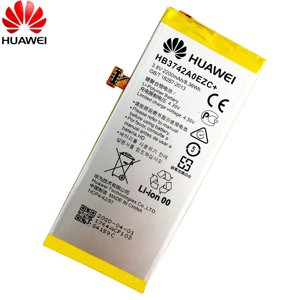 Оригинальный HB3742A0EZC + литий ионный аккумулятор телефона для Huawei P8 Lite/наслаждаться
