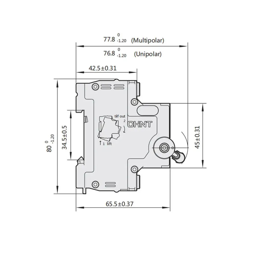 CHINT NXB-63 1P AC 230/400 В миниатюрный автоматический выключатель C 6 10 16 20 25 32 40 50 63A защита от перегрузки DZ47 C стильный воздушный выключатель