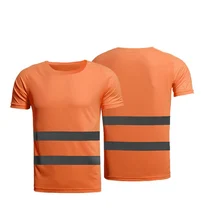 Светоотражающая безопасная футболка быстросохнущая одежда ночная столешница рабочая одежда сухая футболка жилет дышащая Рабочая безопасная одежда