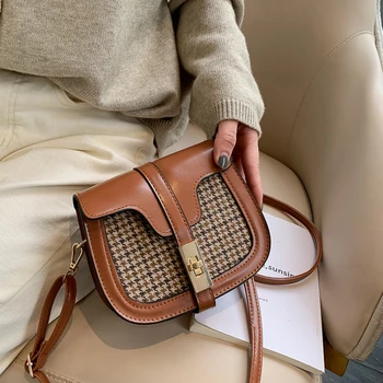 

Luxury Chains Women Bags plaid Bag Tide Chain Single Shoulder Small Square Handbags sac a main femme de marque