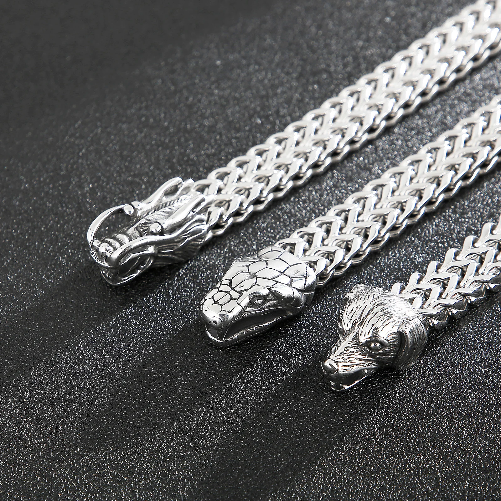 High Quality Double Head 12 Stars Wristband Cuff Bracelet Charm Viking Punk Stainless Steel Men Casual Zodiac Sign Jewelry