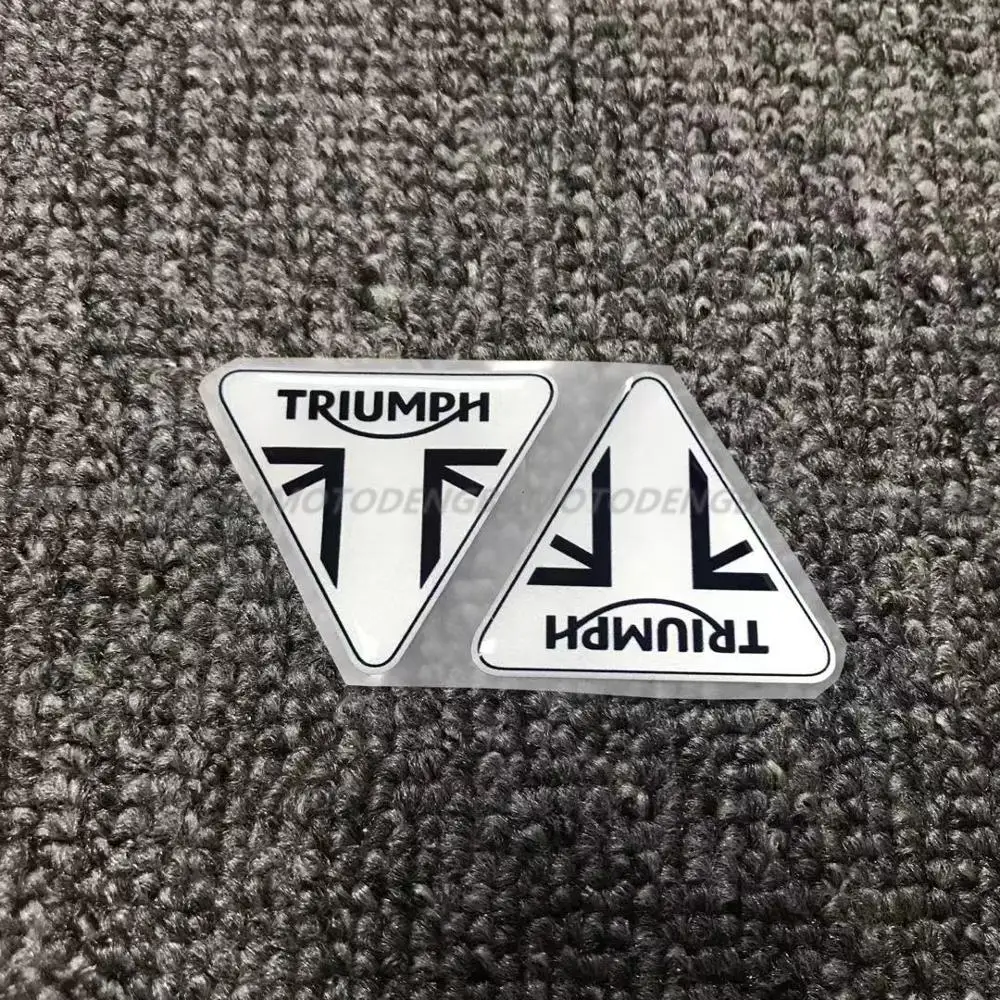 Для Triumph логотип наклейка мотоцикл наклейка обтекатель наклейка s Наклейка - Цвет: Белый