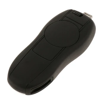 

Chrome Car key case Fob Starter For Porsche Cayenne Portable Replacement