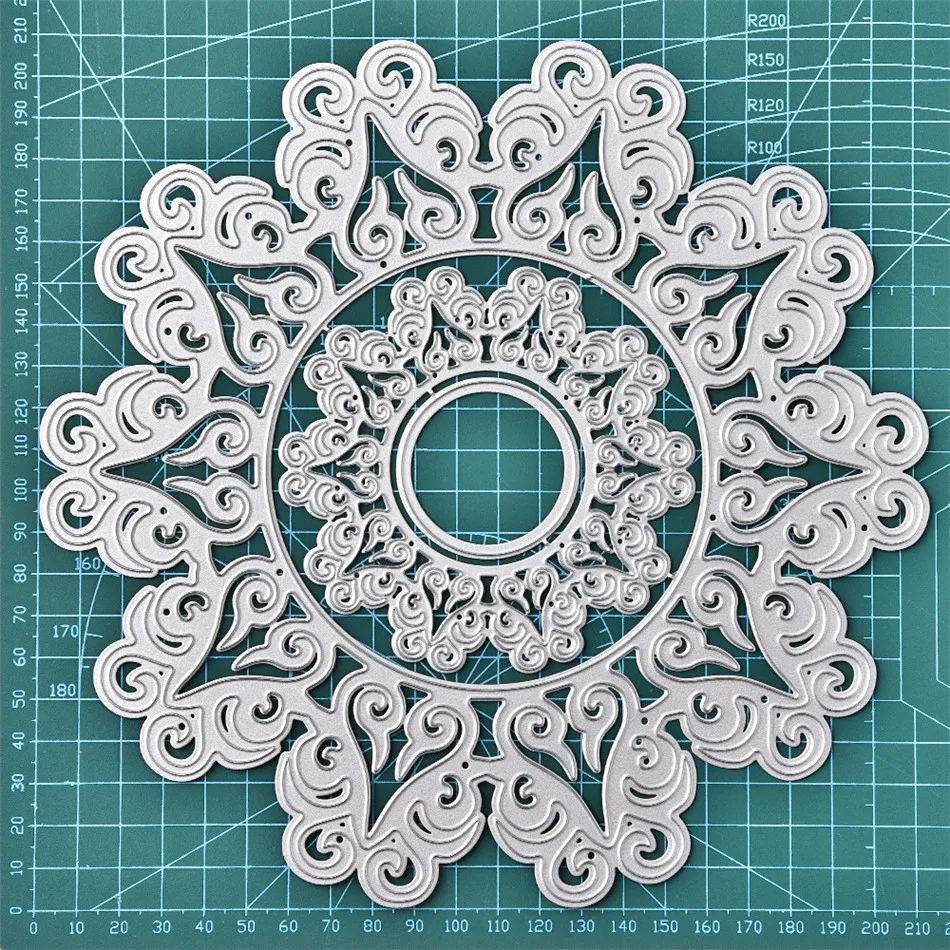 GJCrafts металлическая рамка для вырезания в форме цветка, новинка, для изготовления открыток, скрапбукинга, тиснения, трафареты, штампы для рукоделия