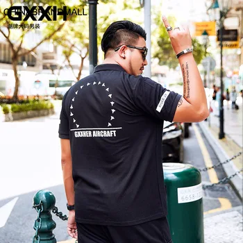 

super Brand Big size T Shirt Male Short Sleeve Fat Man Leisure Loose Plus Fat Plus Printing T-shirt