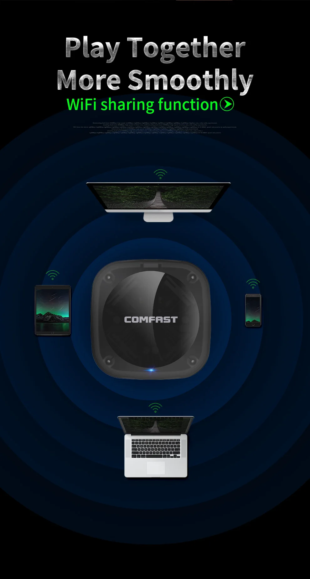 COMFAST CF-960AC 802.11ac 1900 Мбит/с гигабитная сетевая карта 2,4G& 5,8G USB 3,0 высокая мощность мини ac wifi адаптер PC Lan ключ приемник