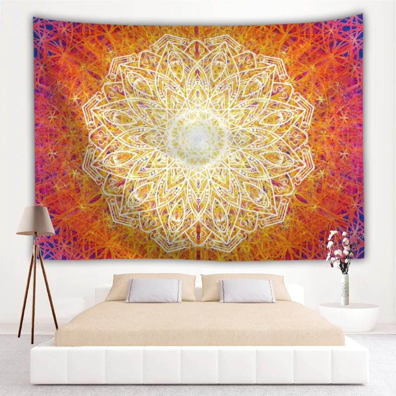 Тканый настенный гобелен мандалы decorativas doek muur украшения для спальни tapisserie Мураль