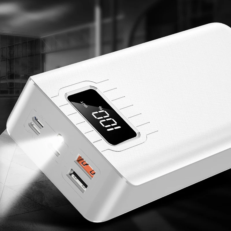 Быстрое зарядное устройство 30000 мАч TypeC Micro USB power Bank светодиодный портативный внешний аккумулятор для Xiaomi huawei Iphone power bank