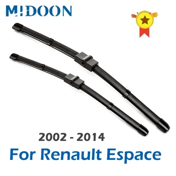 

MIDOON Wiper LHD & RHD Front Wiper Blades For Renault Espace 4 IV 2002 - 2014 Windshield Windscreen Front Window 30"+26"