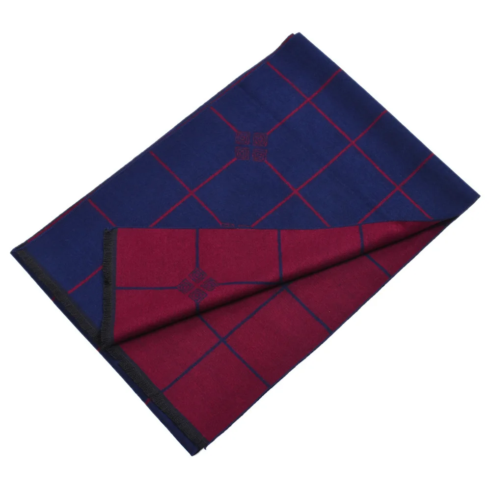 Бренд Yilian мягкий мужской шарф вязаный полосатый Повседневный удобный длинный изысканный зимний шарф - Цвет: 3