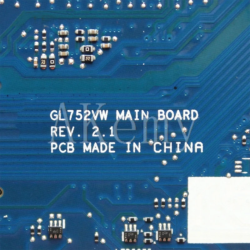  GL752VW motherboard With I7-6700CPU N16P-GX-A1 mainboard REV2.0/REV2.1 For ASUS GL752V GL752 laptop