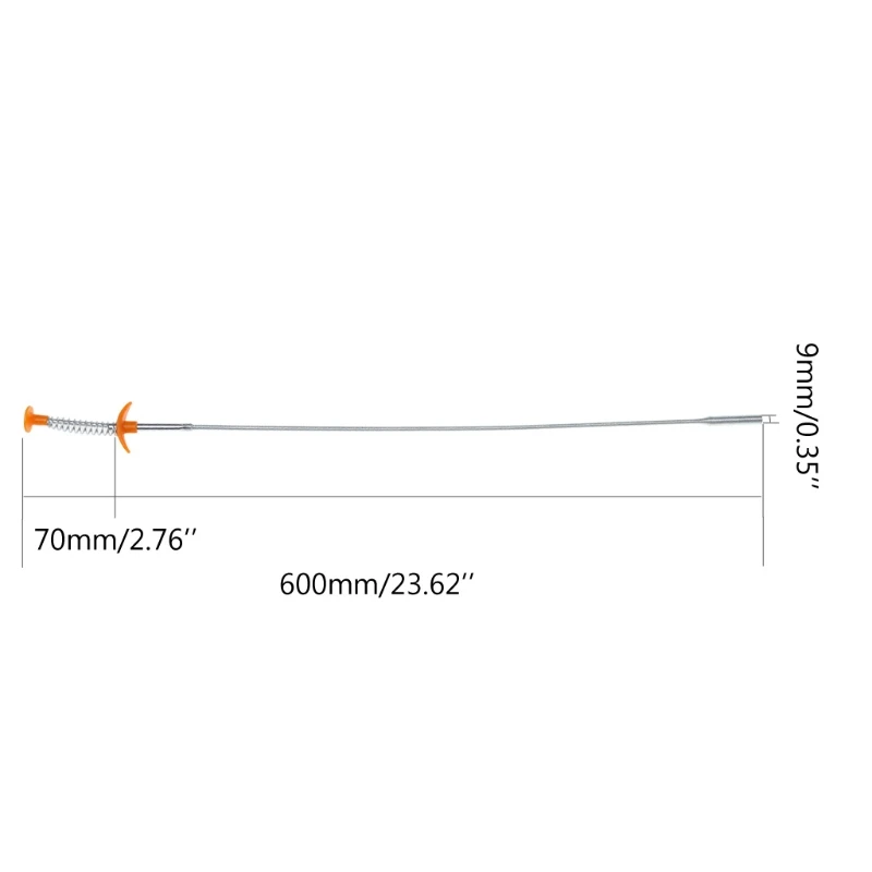 Flexible Long Reach Claw Pick Up Narrow Bend Curve Grabber Tool Spring Grip 60cm 28TC