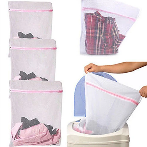 New 3 Sizes Underwear Clothes Aid Bra Socks Laundry Washing Machine Net Mesh Bag 