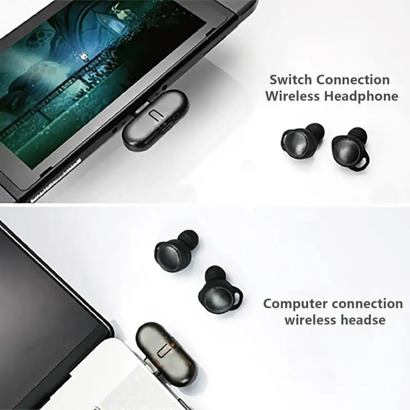 USB Type-C Bluetooth Audio Receiver for Nintend Switch Wireless Headset Speaker Dongle Adapter for NS PC Laptop Game Accessories