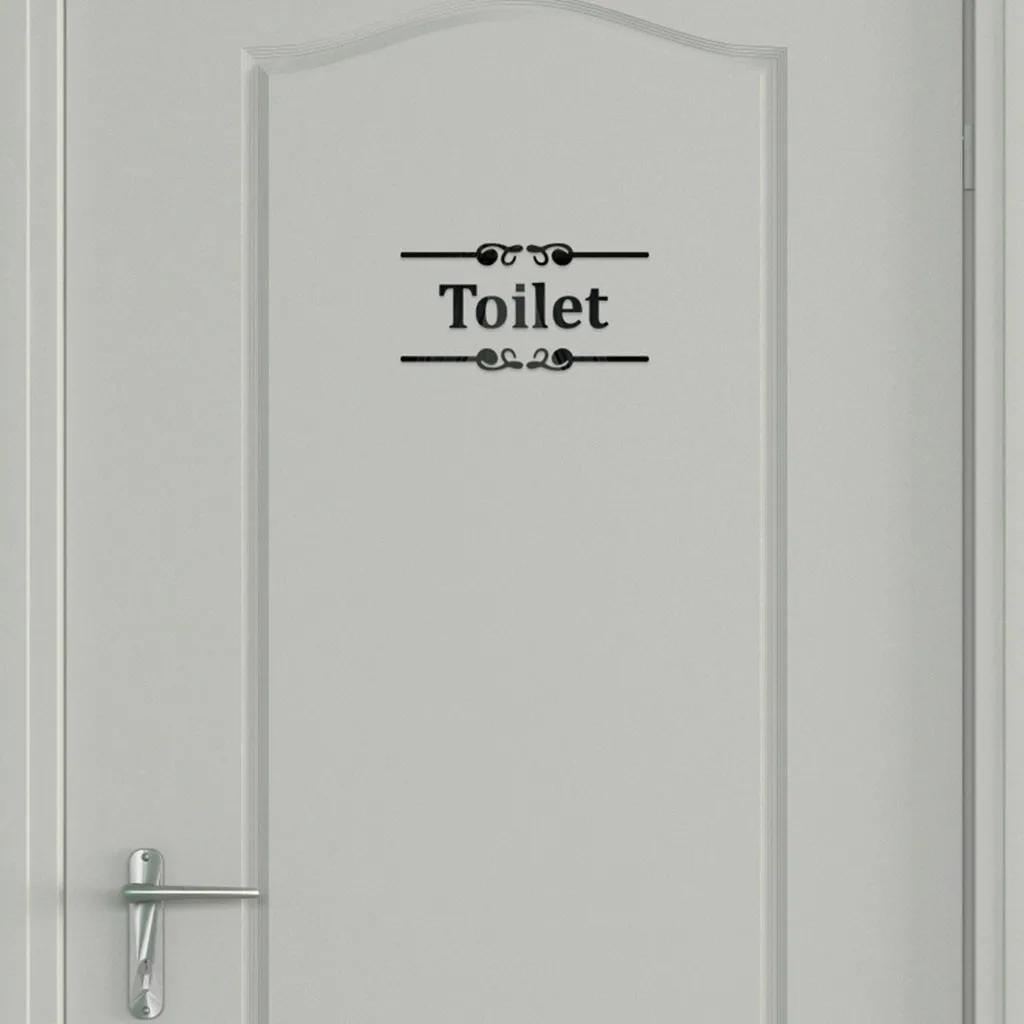 Bathroom Decor Creative Diy Fashion Personality 3D Wall Stickers Toilet Tips 3d Sticker envio gratis X1 | Дом и сад