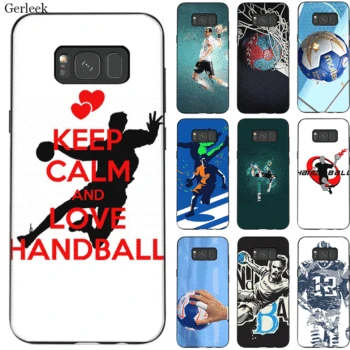 

Silicome phone case for sansung A3 A5 2016 2017 A6 Plus 2018 S6 S7 Edge S8 S9 Plus S10E S10 Plus Note 8 9 S10 Lite Handball Cute