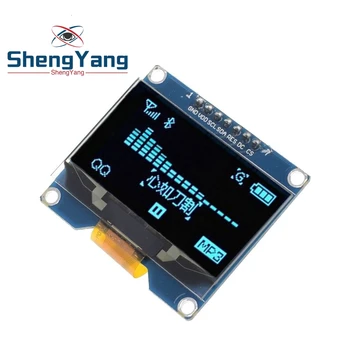 

TZT 1.54 inch 7PIN White Blue OLED Screen Module SSD1309 Drive IC Compatible for SSD1306 SPI Interface 128*64