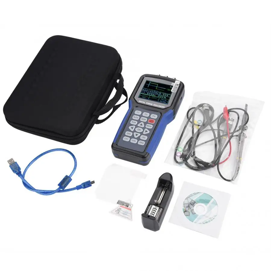 

AC110-220V JDS2023 Handheld Digital 1-Channel 20MHz Oscilloscope Multimeter EU plug