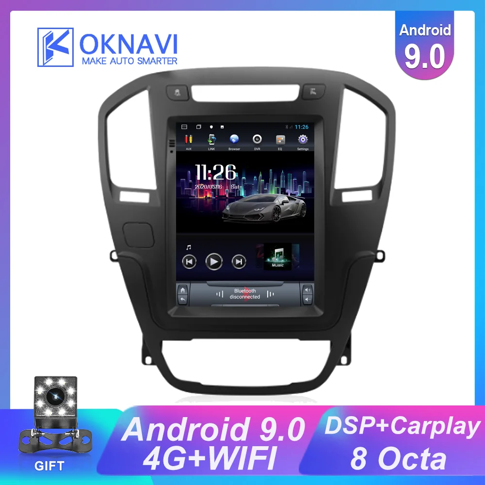 

For Opel Insignia Vauxhall Holden Buick Regal Car Radio Stereo Tesla 9.7 Inch 2009-2013 GPS Navigation No Tape Recorder 2 Din