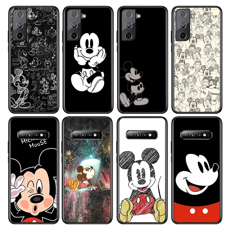 Mickey Mouse Silicone Cover For Samsung Galaxy S22 S21 S20 Ultra Plus
