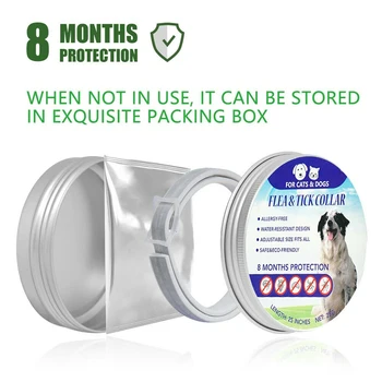 

Adjustable Pets Cats Dogs Anti Flea and Anti Tick Practical Collar Long-term Protection Dog Cat Anti Flea Anti Mosquito Insect