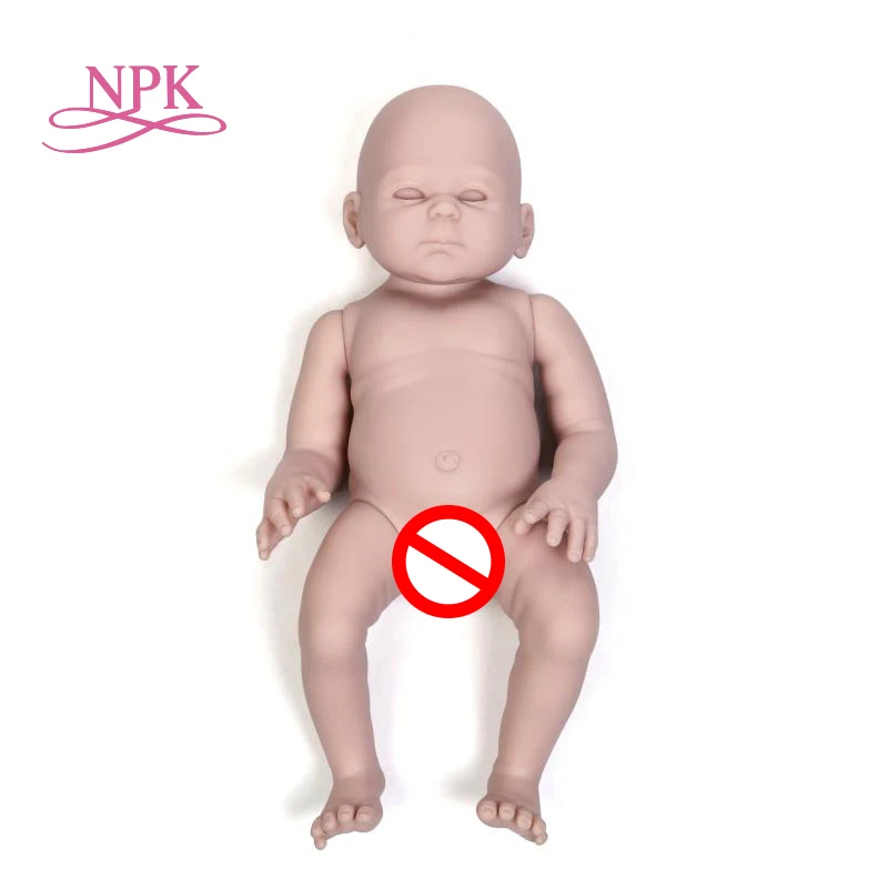 19inch Carmela Reborn Baby Doll Kit Lifelike Real  Unfished Full Body Vinly Girl