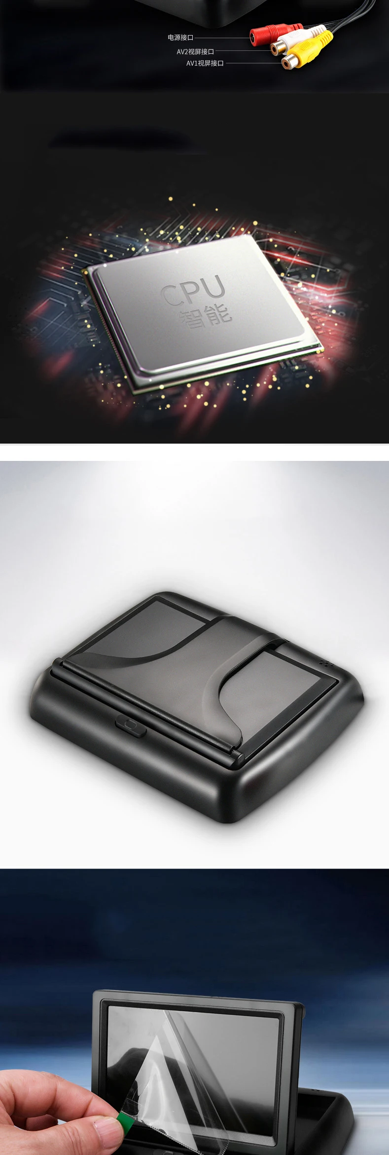 Wireless Car Monitor 4.3 TFT LCD Rear View Camer IR Universal Mirror Parking Assistance for ChevroletCruzeEpicaAveoMalibu (13)