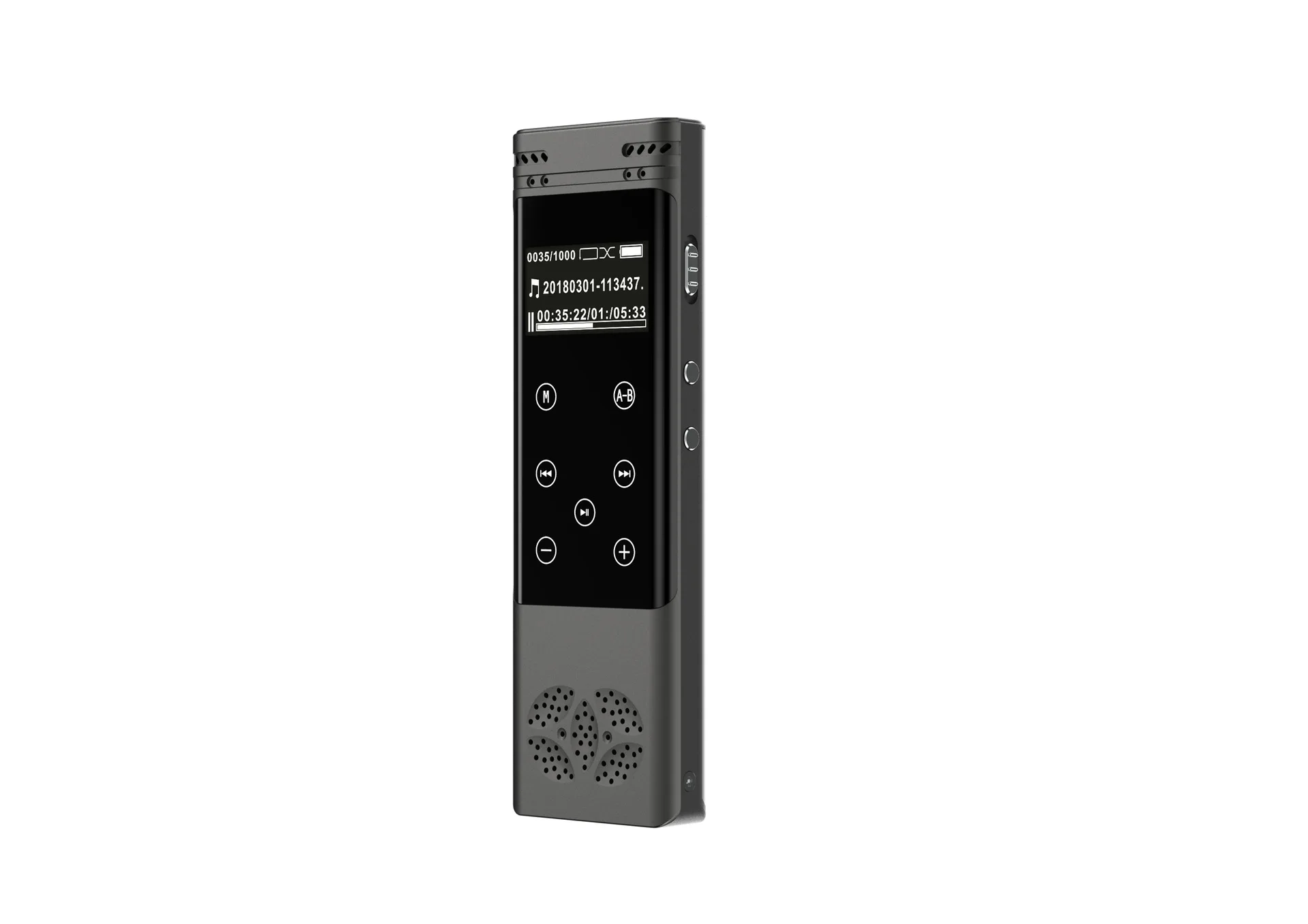 Yulass 8 Гб аудио рекордер маленький серый Модный дальний MP3, WAV USB 2,0 диктофон с tf-картой