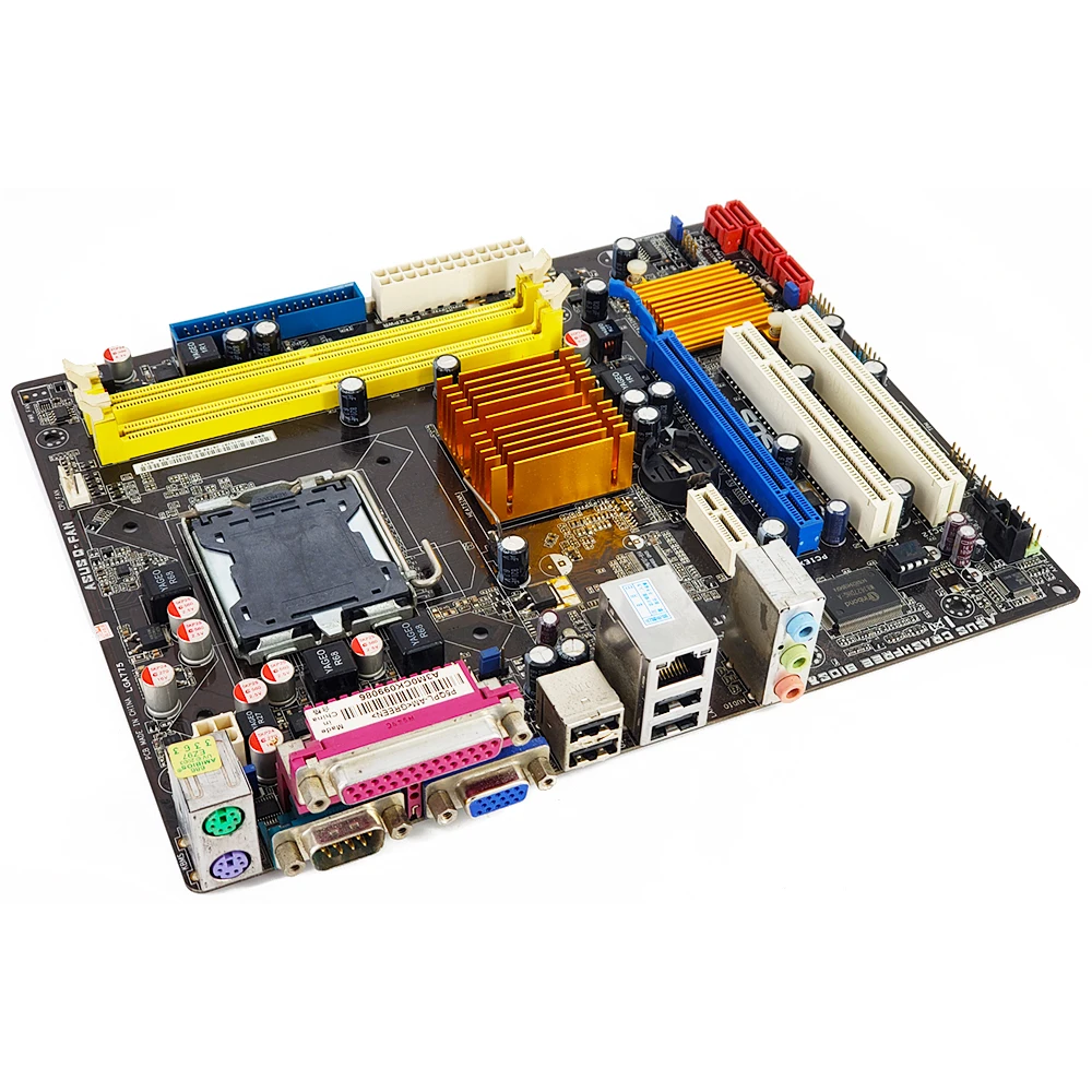 Материнская плата Asus P5QPL-AM G41 Socket LGA 775 DDR2 8G SATA2 USB2.0 VGA uATX оригинальная б/у материнская плата