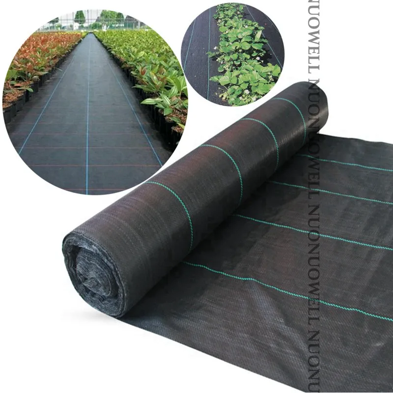 Wholesale 90gsm Uv Protection 100200m/roll Black Weed Control Mat