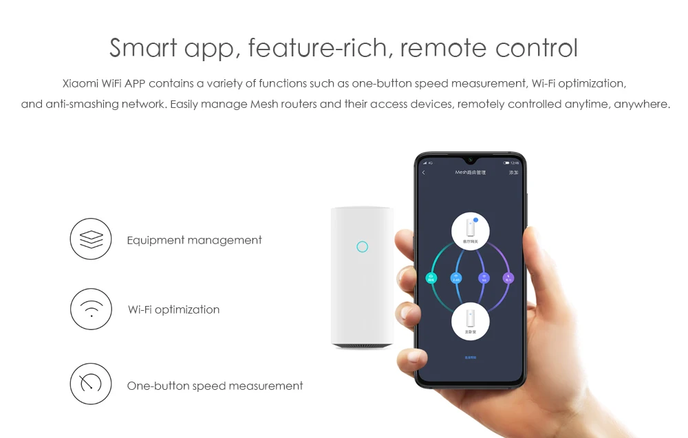 2 шт. Xiaomi Mesh WiFi умный маршрутизатор 2,4+ 5 ГГц AC1300+ 1000 м LAN+ 1300 м линия питания Qualcomm DAKOTA 4 ядра 4 усилителя сигнала