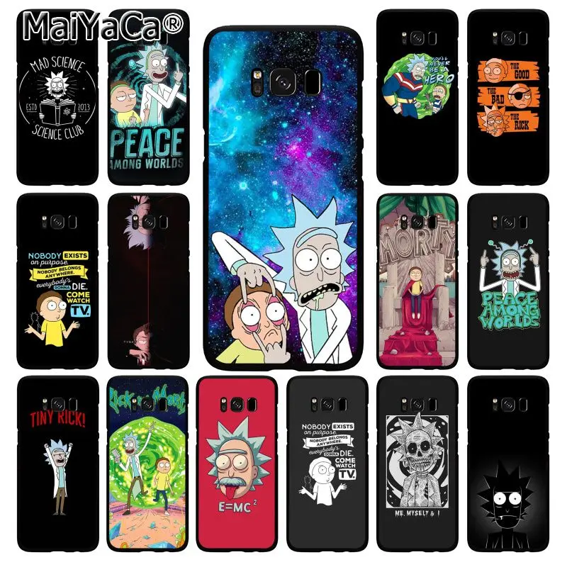 Чехол для телефона MaiYaCa Rick and Morty для samsung Galaxy S10 Plus S10E S6 S7 S8 S9 Plus S10lite