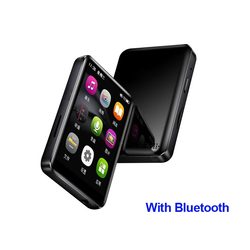 With Bluetooth Newsmy A25 без потерь Bluetooth 5,0 MP3 4 ГБ 8 ГБ Walkman музыкальный плеер Спортивный Портативный мини MP3 плеер с сенсорным экраном Поддержка OTG TF - Цвет: With Bluetooth