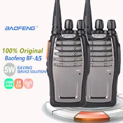 2 шт., Baofeng, Bf-A5, рация, UHF, радиостанция, А5, радиоприемник, Comunicador, Portofoon, Emisoras De Radioaficionado