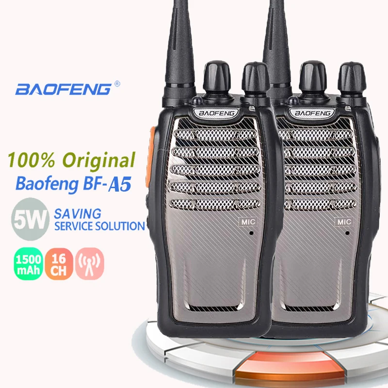 Новая ранняя рация Baofeng 2 шт. 3 ~ 5 Вт макс. УВЧ 400 470 МГц любительская радиостанция