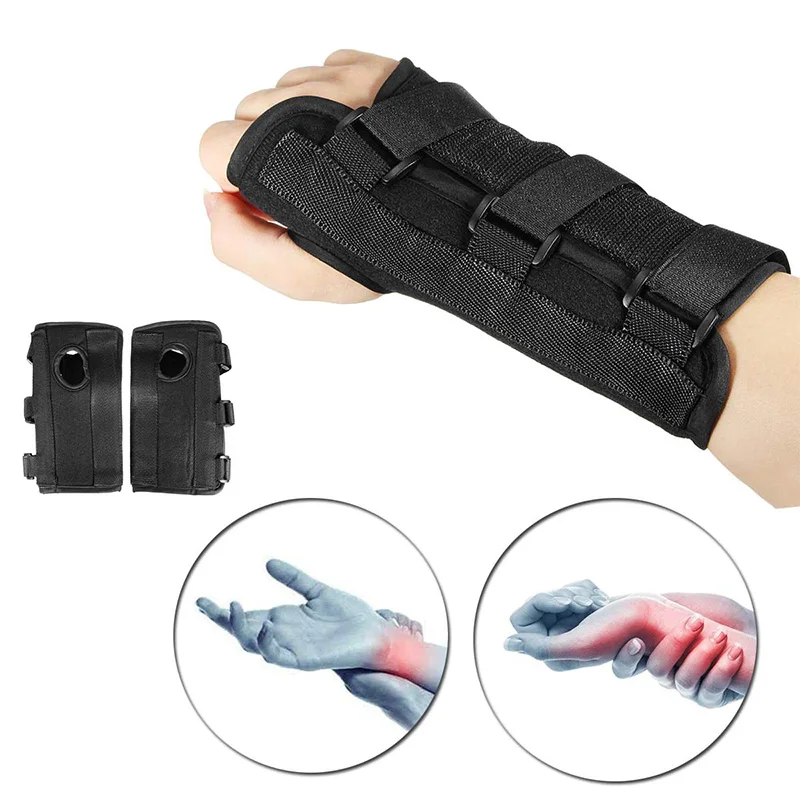 Carpal Tunnel Wrist Support Pads Brace Sprain Forearm Splint Strap Protector Gym Strap Pain Relief Wrap Bandage