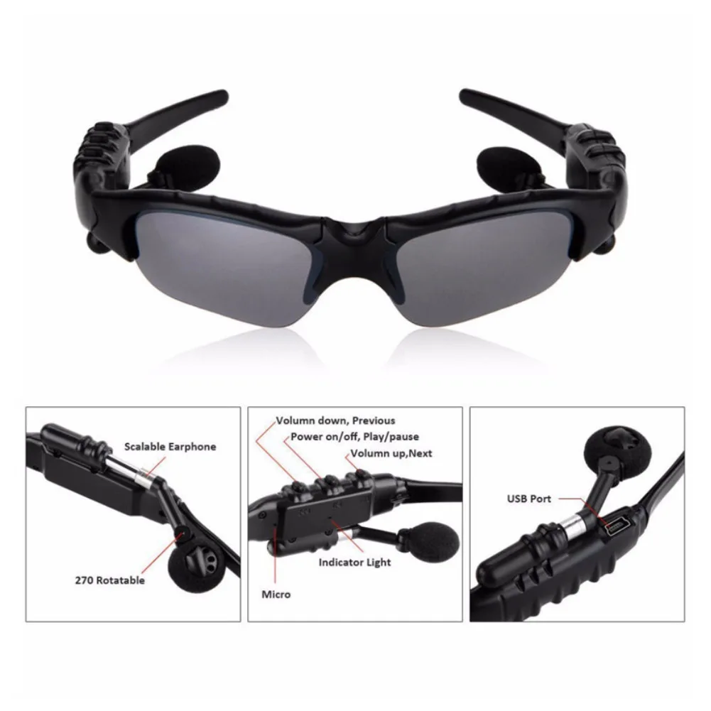 Men Outdoor glasses Bluetooth sunglasses wireless headphones sports listening to songs hands-free wireless Bluetooth headset