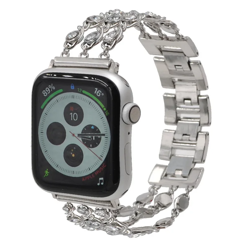 Apple watch 3 band 38 мм iphone watch band с бриллиантом для часов серии 4 3 1 браслет для iwatch женский браслет