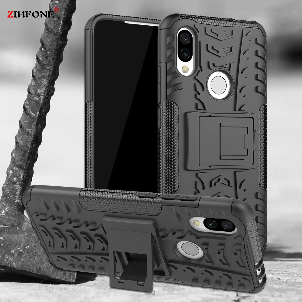 

ZIHFONE Armor Case Xiaomi Redmi 7 Case Redmi 7 Shockproof Robot Silicone Rubber Hard Back Phone Cover For Xiaomi Redmi 7 6.26"