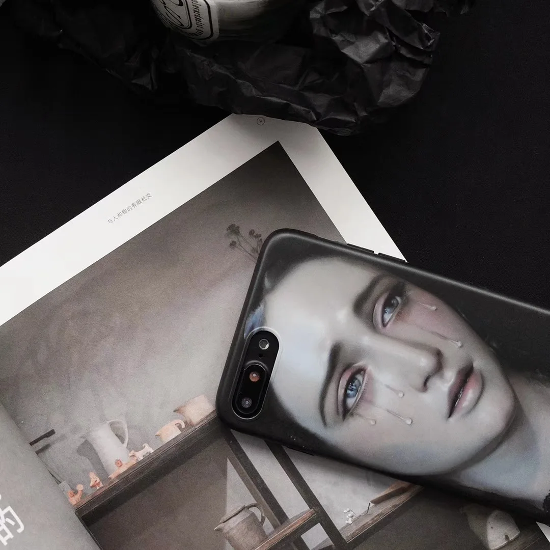 Ретро литературная девушка слезы чехол для телефона для iPhone X XR XS 11 Pro MAX чехол с рисунком силиконовый чехол для iPhone 8 7 6 Plus чехол