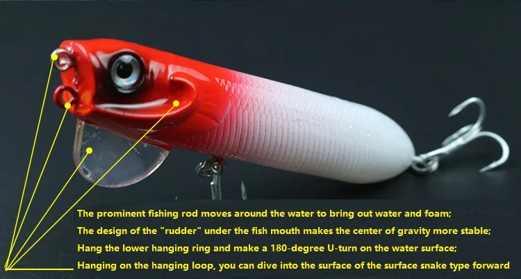 1 шт. водная поверхность волшебник твердый карандаш Воблер Поппер приманки 9,5 см/18 г искусственные 3D глаза приманка змея ходунки приманка рыболовные снасти